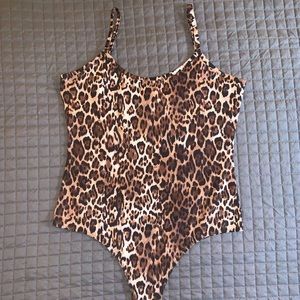Cheetah print body suit